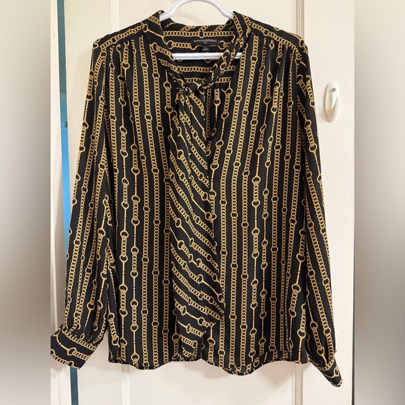 Banana Republic Gold Chain Blouse - Picture 2 of 4
